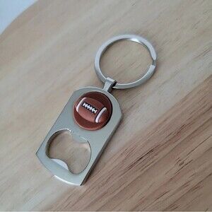 Football Bottle Opener Keychain